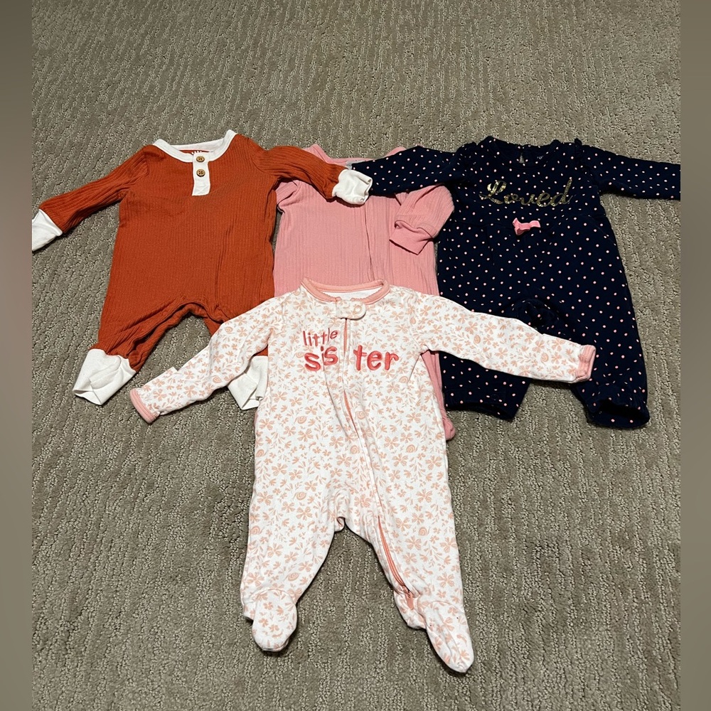 Newborn Girl Sleepers